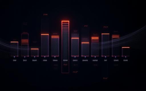 Gráfico de equalizador de som